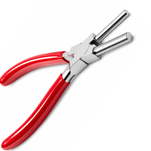Pince à former des anneaux à ressort multi-barils professionnelle, poignée rouge, outil de fabrication de bijoux en acier inoxydable, façonnage de boucles, bricolage - Product Image 5