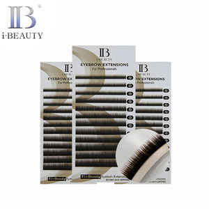 Extensions de cils I-BEAUTY - Extensions de sourcils (brun foncé) Ib Corée du Sud, cils individuels de haute qualité, faits à la main - Product Image 1