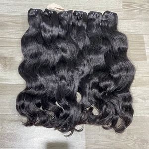 เครื่องถักสองชั้นผมมนุษย์หยักศกธรรมชาติไม่ผ่านกระบวนการ - Product Image 5