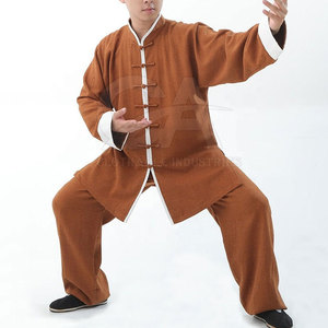 Ensemble d'entraînement de Wushu Premium pour adultes : Haut à manches longues et pantalon assorti, léger, respirant et écologique pour le Kung Fu et les arts martiaux - Product Image 2
