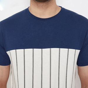 T-shirt blanc à manches courtes et col rond pour homme, motif chat imprimé noir, décontracté, respirant, en jersey tricoté 100 % coton - Product Image 6