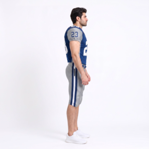 Ensemble Maillot de Football Américain Rétro à Coupe Ajustée pour Homme et Pantalon en Mesh Spandex – Personnalisable avec Tissu Sergé – Fabricant OEM - Product Image 3