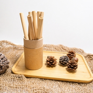 Natural <b>Bamboo</b> Drinking <b>Straws</b> Reusable Eco Friendly Biodegradable Beverage <b>Straws</b> for Travel Minimalist Design - Product Image 6