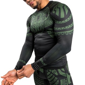 Chemise de compression à manches longues pour homme, séchage rapide, respirante, vêtements de fitness, chemise de compression - Product Image 1