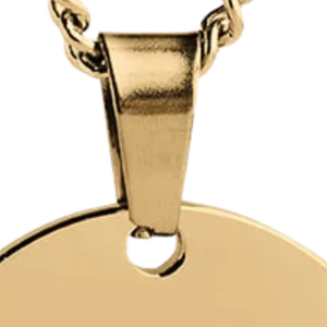   Collier Pendentif Rond Doré pour Femme, Breloque Disque Gravée, Chaîne Classique, Bijou Tendance Inspiré des Sororités, Accessoire Cadeau Élégant - Product Image 6