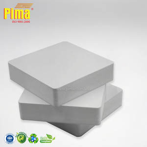 White PVC WPC <b>Foam</b> Board Sheet 18mm <b>Thick</b> 0.6 G/cm3 Density High Quality Panels for Furniture Cladding Use - Product Image 1