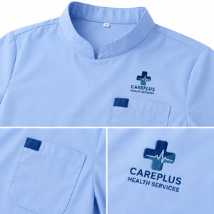 Conjunto de Uniformes Médicos Personalizados con Logotipo, Unisex, Transpirables, de Tela Elástica, para Enfermeras de Hospital, Estética y Salones Dentales - Product Image 2