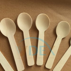 Muỗng Trà, Mật Ong, Cà Phê Bằng Gỗ Thân Thiện Với Môi Trường 100 Từ Việt Nam Nhà Sản Xuất Bán Buôn Thìa Tre Bộ Thìa Và Nĩa Vàng Nhỏ - Product Image 4