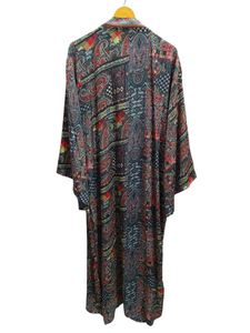 Kimono de Lujo con Parches de Seda, Túnica Larga para Dormir o como Cubre Bikini, Kimono Hecho a Mano con Sari de Seda Reciclada Vintage de la India - Product Image 6