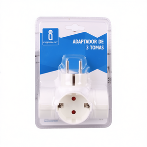 Adattatore per presa domestica a tre fori con protezione bambini - Product Image 2