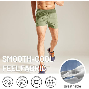 Pantalones Cortos Deportivos para Hombre con Doble Capa Exterior Transpirable, Capa Interior de Sujeción y Laterales Abiertos para Mayor Espacio para las Piernas, Ideales para Correr, Fitness y Entrenamiento - Product Image 3