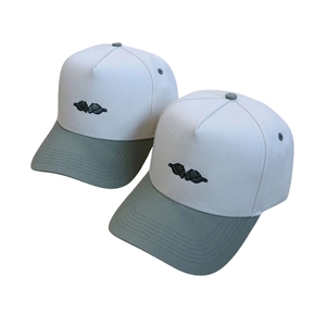Casquette de baseball structurée à 5 panneaux bicolore, avec logo brodé personnalisé et fermeture arrière ajustable, vente en gros directe usine, Vietnam - Product Image 4