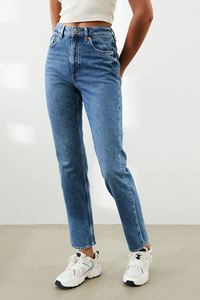 Jeans de Mezclilla Casuales de Cintura Alta y Pierna Ancha para Mujer, Directo de Fábrica, para Europa y Estados Unidos, para las Temporadas de Verano e Invierno - Product Image 5