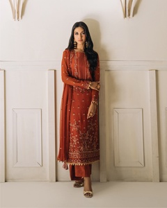 Vestidos Salwar Kameez de Verano para Mujer, Estilo Casual Pakistaní e Indio, de Primera Calidad, en Tela de Viscosa, Seda, Algodón, Lino y Poliéster, Modelo MDL 1004 - Product Image 4