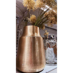 Hammered Design Flower Pot Sheet Iron Planter and <b>Table</b> Vase Gold Finished Cheap Modern Planter Flower Vase in Best Prices - Product Image 4