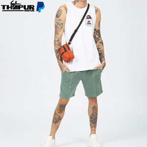 เสื้อกล้ามกีฬาผู้ชาย ผ้าโพลีเอสเตอร์ถัก ทรงสปอร์ต สำหรับออกกำลังกาย ฟิตเนส วิ่ง ป้องกันขนร่วง - Product Image 5
