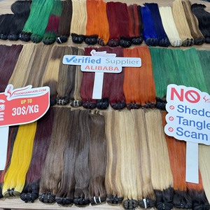 Prix de gros des paquets de couleur BoneStraight de Thanh An Supplier au Viet Nam Extensions de cheveux sans perte de cheveux Prêt à expédier - Product Image 1