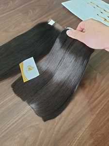 Haute qualité 1-3 ans russe vierge cheveux humains Injection bande trame Machine Double trame couleur personnalisée non transformé sain - Product Image 3