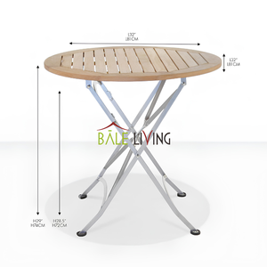 Esta mesa, fabricada con madera de teca de alta calidad y hierro, ha sido probada para garantizar su calidad, resistencia y durabilidad. - Product Image 2