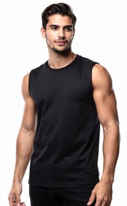 Débardeur Homme Sans Manches à Coupe Ample 100% Coton Col Rond Gilet Musculation Gymnastique Respirant Écologique - Product Image 6