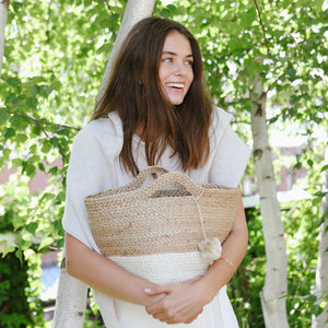 ตะกร้าสานตกแต่งบ้านจากปอกระเจา/ไซซอล ดีไซน์ธรรมชาติจากดรีมคราฟท์ ผลิตในเวียดนาม เหมาะสำหรับจัดเก็บและตกแต่งบ้าน - Product Image 5