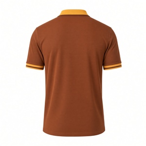 เสื้อโปโล Iota Phi Theta พรีเมียมสีน้ำตาลทองสำหรับผู้ชาย ปักลายตราสัญลักษณ์ แขนสั้น คอปกสีตัดกัน ชุดลำลองสำหรับเล่นกีฬาในวิทยาลัย - Product Image 4