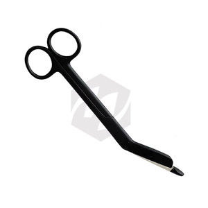 Tijeras para Vendajes Lister, Recubiertas de Fluoruro de Titanio Negro, Acero Inoxidable Premium, Instrumentos Médicos de Primeros Auxilios EMT - Product Image 5