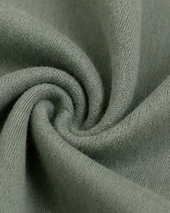 T-shirt surdimensionné pour femme, personnalisé par le fabricant, rayures vert sauge et rose, col rond, manches courtes, coupe ample, doux et respirant - Product Image 5