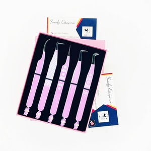 Pinzas para Pestañas Somofy Enterprises de Acero Inoxidable con Punta Suave, Juego de Precisión, Caja con Logotipo Personalizado, 10 mm, Agarre Perfecto, Recubiertas de Papel - Product Image 5