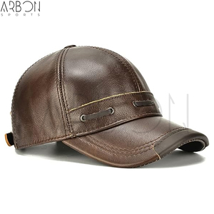 Casquettes en cuir pour adultes de haute qualité, personnalisées avec logo, durables, résistantes, confortables, meilleur fournisseur, dernières nouveautés - Product Image 2