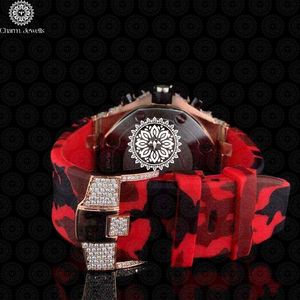 Montre de Luxe Homme de Qualité Supérieure, Style Hip Hop, en Acier Inoxydable Sertie de Pierres, Mouvement Mécanique, Résistance à l'Eau 10 Bar, Bijou de Fête Disponible - Product Image 4