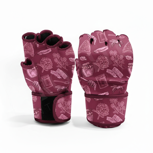 Guantes de Sparring MMA con Diseño Impreso Personalizado, de Cuero PU, para Entrenamiento de Boxeo, con Palma Abierta, Guantes de Protección para Kickboxing - Product Image 6