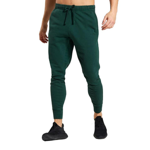 Pantalon de sport en coton pour homme, personnalisé avec logo, coupe droite, bleu, pour le streetwear - Product Image 1