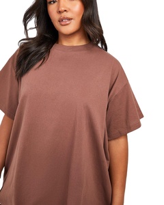T-shirts pour femmes de haute qualité avec logo imprimé DTG personnalisé, 100% coton, coupe classique, manches courtes, uni, respirant, tissu 220g, été - Product Image 3