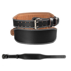 Ceinture de musculation robuste en cuir de vachette grande taille pour hommes et femmes, avec boucle antidérapante, portable, pour le soutien sportif - Product Image 1