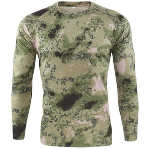 Men's Long Sleeve Camouflage Hunting Shirt Moisture-Wicking Polyester Quick Dry Outdoor Top Spring Wear - Product Image 1