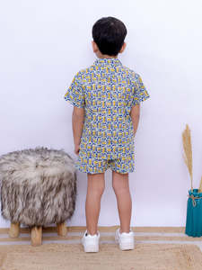 Collection d'été pour enfants Design de luxe Vêtements en coton pour garçons Chemise décontractée à manches courtes et à motif solide pour enfants de 1 à 12 ans - Product Image 5