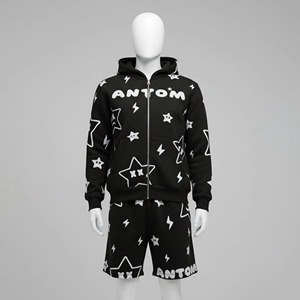 New Arrival <b>Men</b> Winter Tracksuit Casual Outdoor 100% Cotton Breathable Eco-Friendly Customized Size Street Wear - Product Image 3