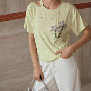 Handmade Beaded Embroidered Tunics For Summer And Casual Wear Designer Seed Beads <b>Tops</b> With Colorful Hand Embroidery Detailing - Product Image 1