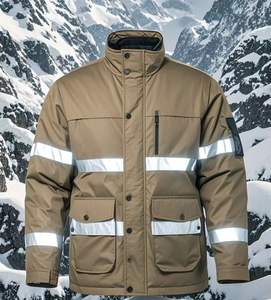 Chaqueta Acolchada Inteligente para Hombre con Calefacción, Cuello Alto, Impermeable, Transpirable, de Secado Rápido, Cierre de Cremallera, Reflectante, para Trabajo en Invierno - Product Image 5