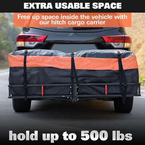 Portaequipajes para Remolque, 60x22 Pulgadas, Acero Resistente, Capacidad de 500 lb, para SUV, Camioneta, Automóvil GAPCGC001 - Product Image 4
