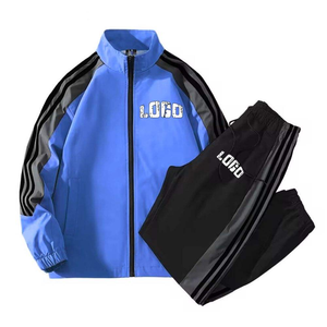 Conjunto de Chándal con Logotipo Personalizado, Chaqueta Deportiva con Cremallera Completa, Pantalones a Juego, Ropa Deportiva Personalizada para Equipos, Ropa de Entrenamiento de Secado Rápido, Fabricante - Product Image 5