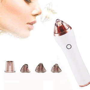 เครื่องดูดสิวเสี้ยนแบบมือถือ ไฟฟ้า กำจัดสิวหัวดำ บริเวณใบหน้า/จมูก พร้อมฟังก์ชั่นประคบร้อน หน้าจอ LED หัวดูด 4 แบบ ชาร์จผ่าน USB - Product Image 2