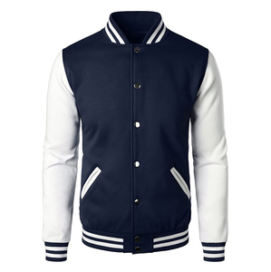 Custom Luxury Coated Canvas Formal Varsity Jacket for <b>Men</b> College Baseball with Custom Colors - Product Image 1