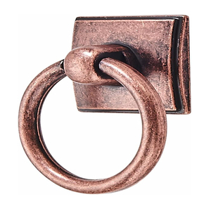 Metal Ring Cabinet Knobs Vintage <b>Antique</b> Brass Backplate for Drawer knobs for Dresser, Kitchen Cabinets Metal Knobs - Product Image 6