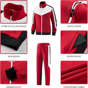 Conjunto Deportivo de Algodón 100% Ligero y Cómodo para Hombre, Manga Larga, para Invierno, Running, con Capucha, Venta al Por Mayor - Product Image 3