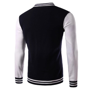 แจ็คเก็ต Letterman Varsity ดีไซน์คลาสสิก คุณภาพสูง ตัวเสื้อทำจากผ้าขนสัตว์ แขนเสื้อทำจากหนังแท้ เหมาะสำหรับใส่ในฤดูหนาว ให้ลุคสมาร์ทและมีสไตล์สำหรับผู้ชาย - Product Image 2