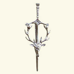 Nouvelle épée Claymore de luxe, épingle à kilt avec tête de gazon, badge écossais personnalisé des Highlands, épingle à kilt - Product Image 4