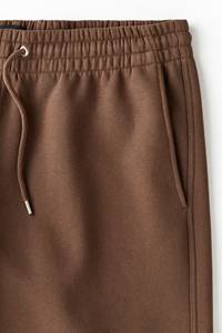 Men's Brown Cotton Sweatpants Drawstring Elastic Waist <b>Wide</b> <b>Leg</b> Loose Casual <b>Trousers</b> with Side Pockets - Product Image 6