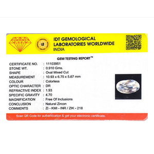 4.55 Carat Lab-Created Brilliant Cut White Zircon Loose Gemstone for Fine Jewelry - Product Image 4